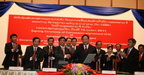  Concession Agreement of Xekaman 1 Hydropower Project signed
