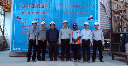 ROTOR OF UNIT 1 OF XEKAMAN 1 HYDROPOWER PROJECT SUCCESSFULLY INSTALLED