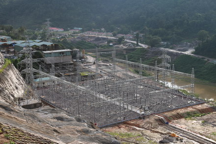 230kV switchyard – Xekaman 1 Hydropower Project